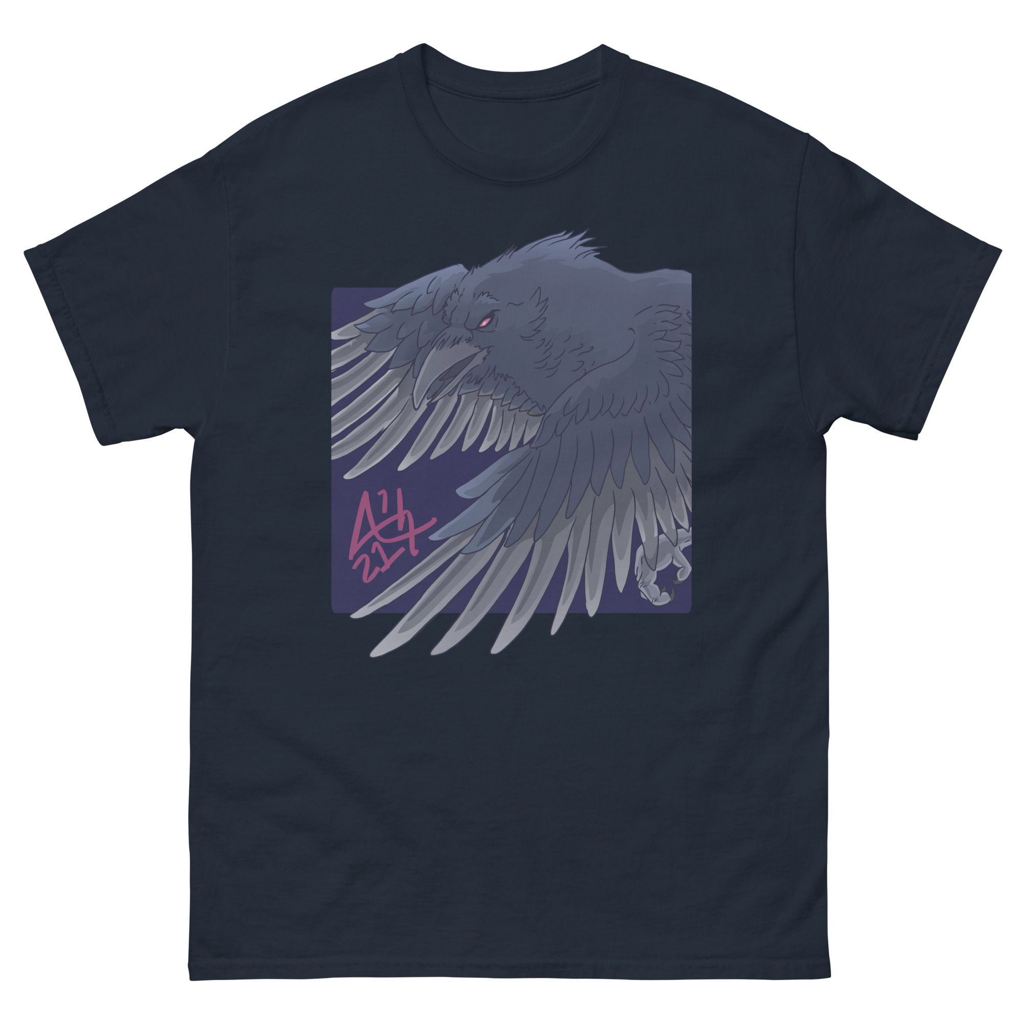 Unisex classic tee "Flying raven" - Image 4
