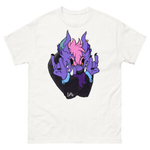 Unisex classic tee colors "Punk Dog version 2 purple"