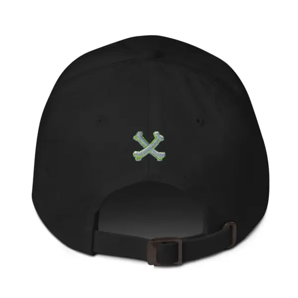 classic-dad-hat-black-back-68b4ee4625806.jpg Embroidered hat "Skulls n bones"